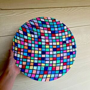 Colorful Disco Ball Board Hang Up Painting - Not Include Hooks